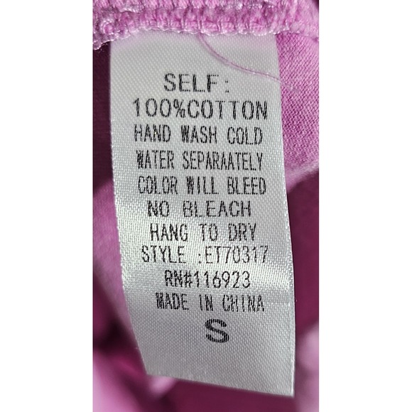 Easel T-Shirt Womens Size Small Pink Gold Stars Short Sleeve Crew Neck Cotton - Picture 4 of 6